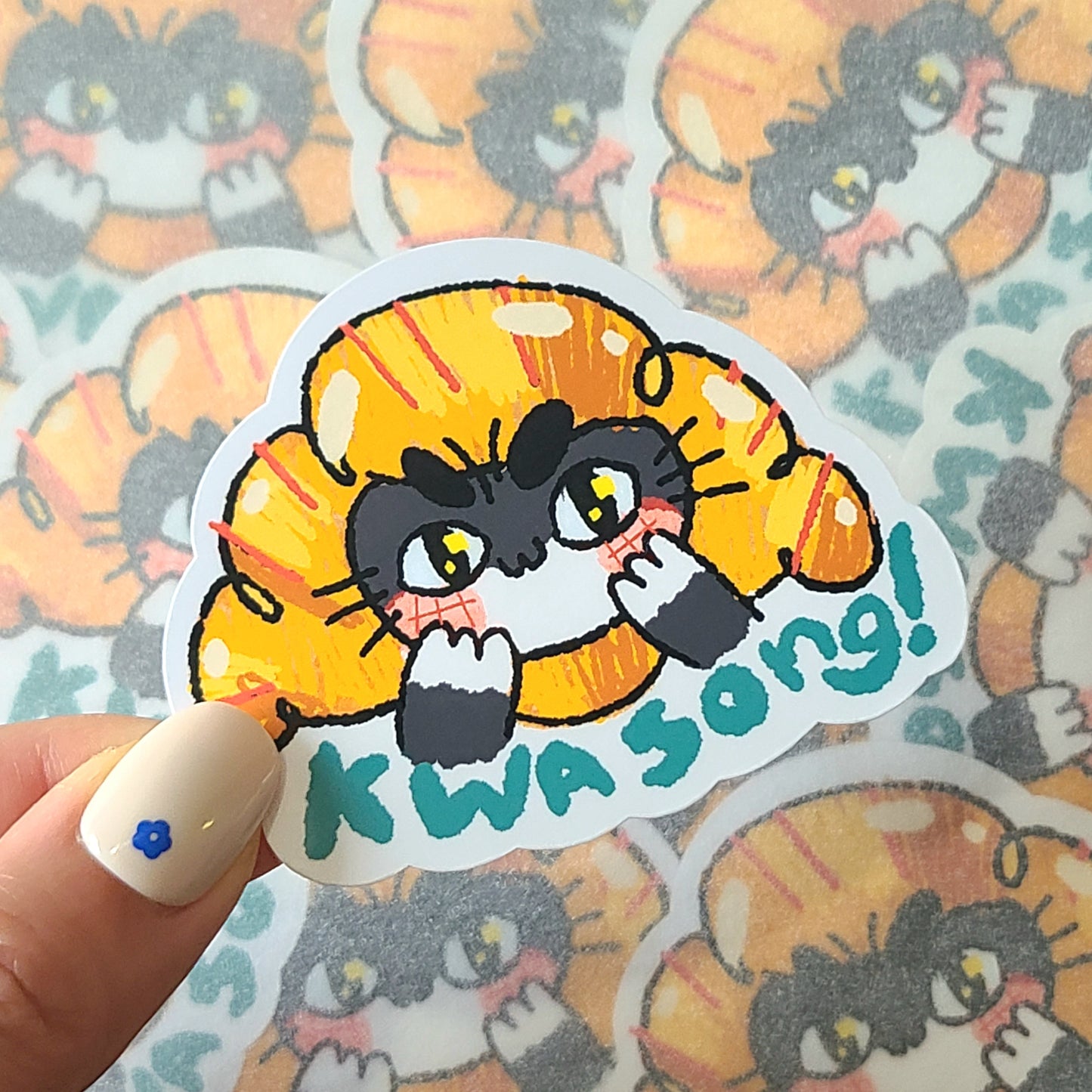 "Kwasong" Cat Sticker