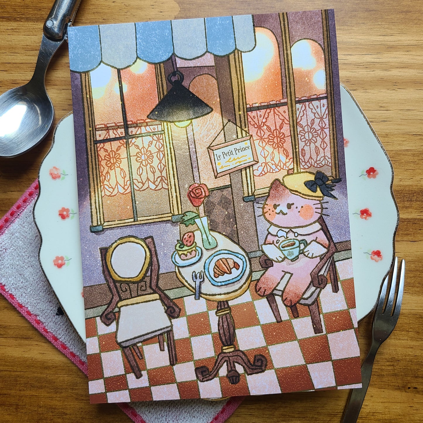 Cat in Le Petit Prince Café