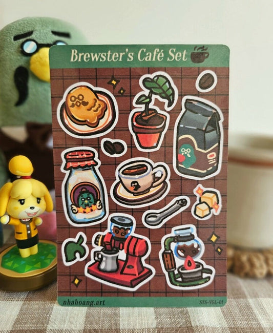 Brewster's Café Sticker Set